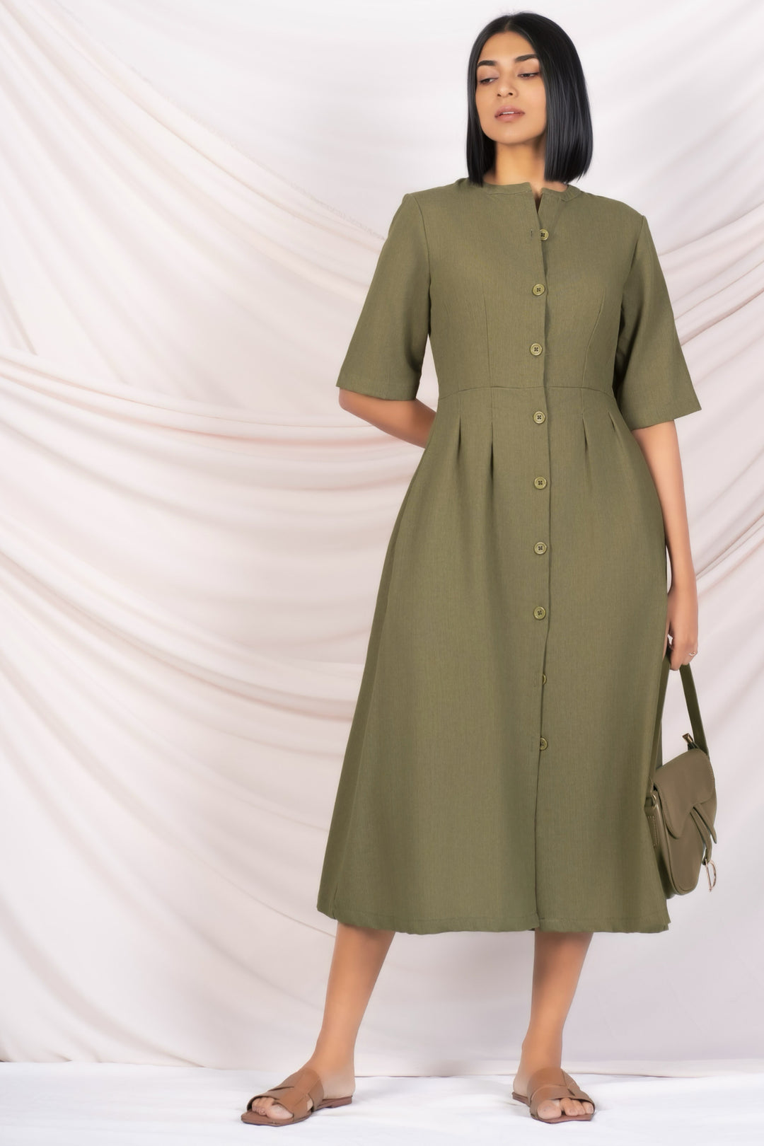 Short Sleeve Shirt Dress