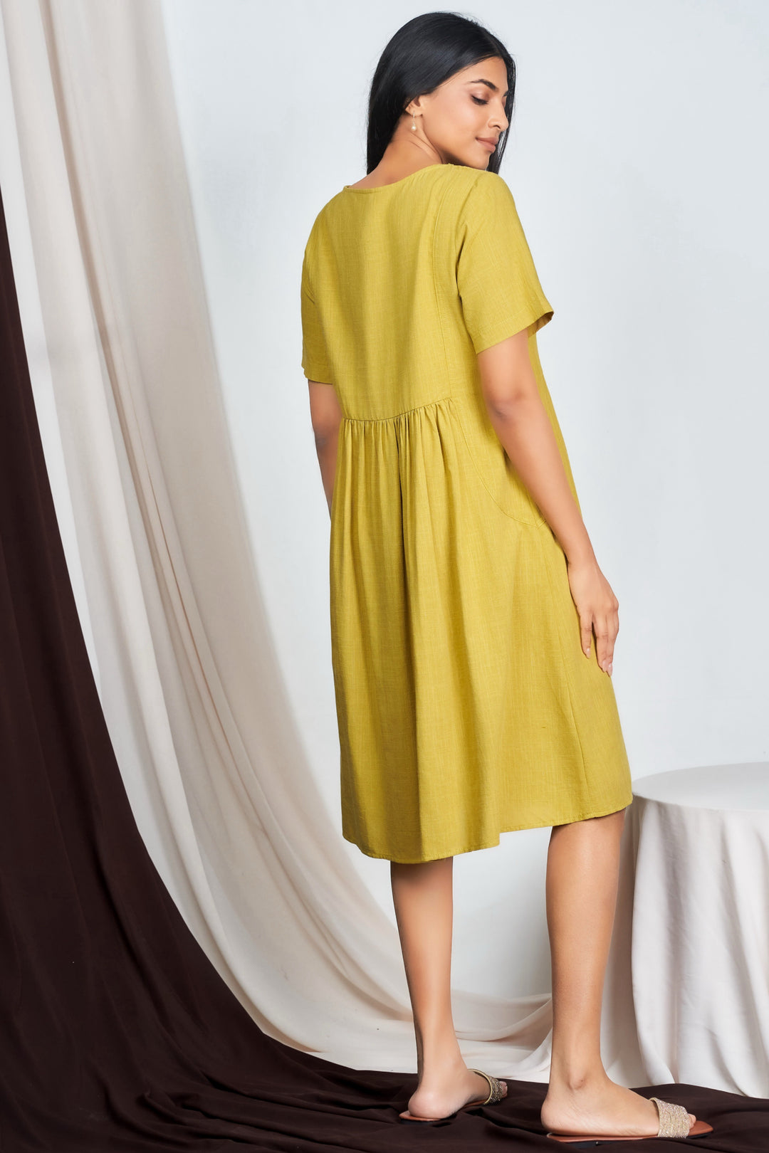 Green Boxy Dress