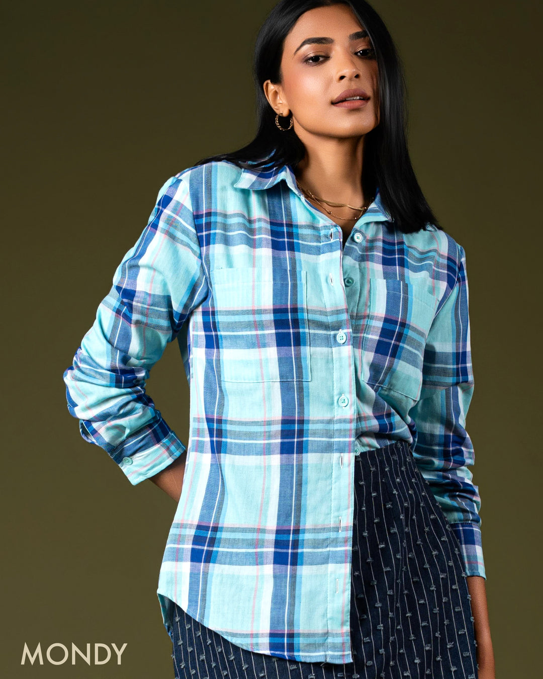 Oversized Plaid Shirt