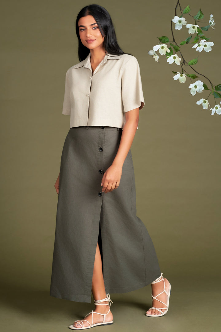 Button Up Skirt