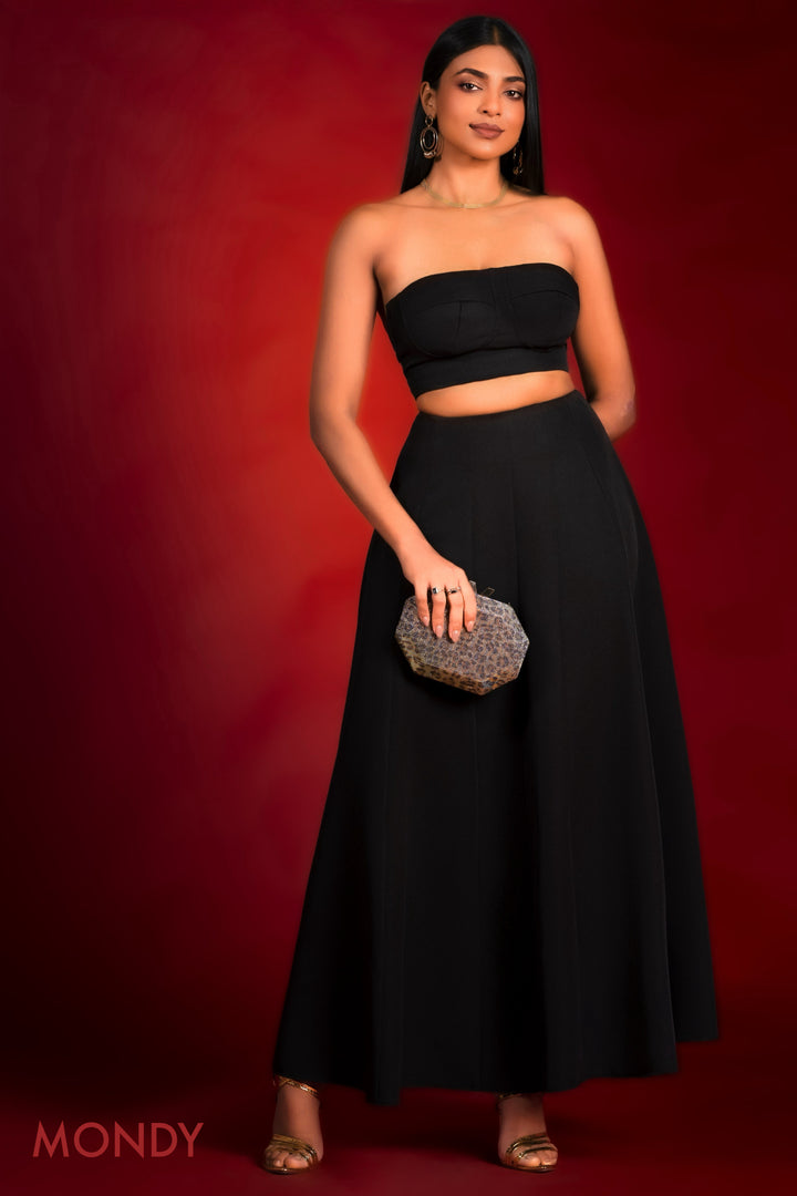 Flared Maxi Skirt