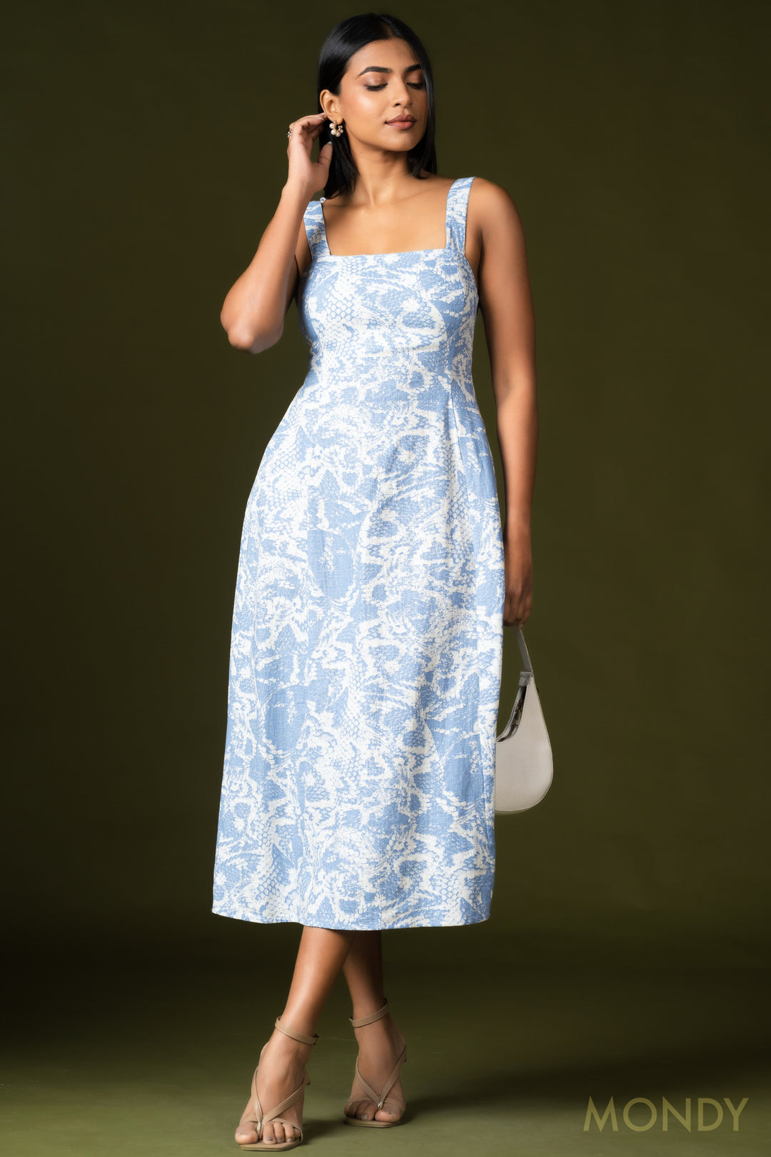 Square Neck Midi Dress