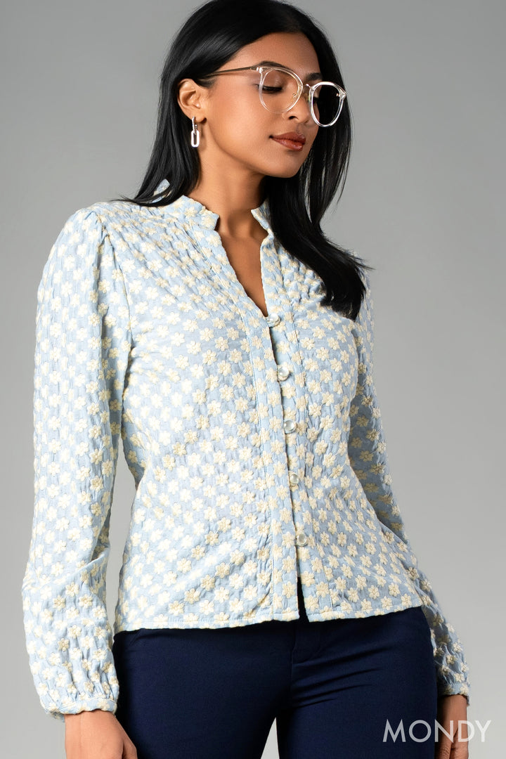 Long Sleeve Cutlone Top
