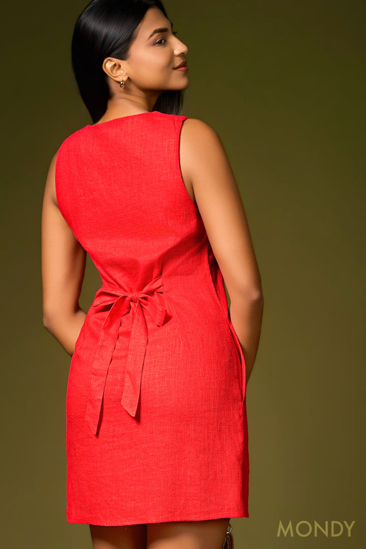 Sleeveless Button Up Dress