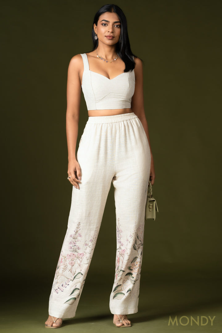 Printed Straight Cut Pant