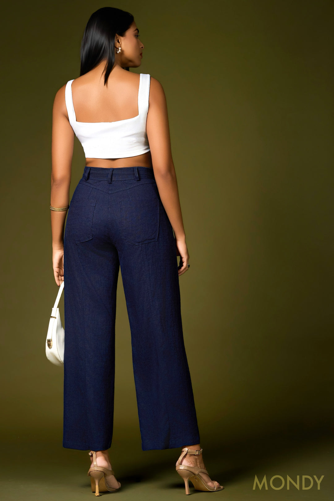 High Waist Buttoned Pant