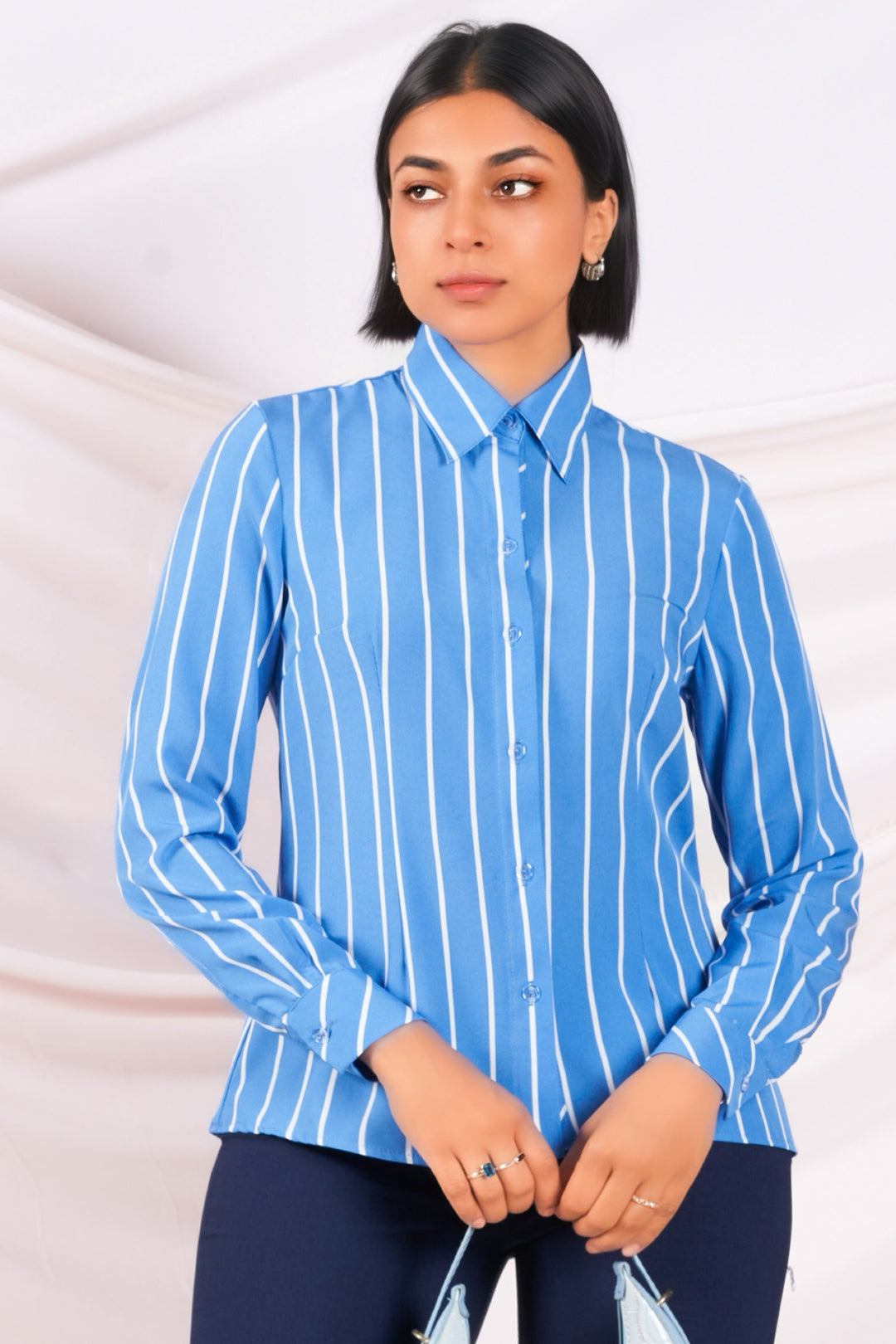 Blue & White Stripe Shirt