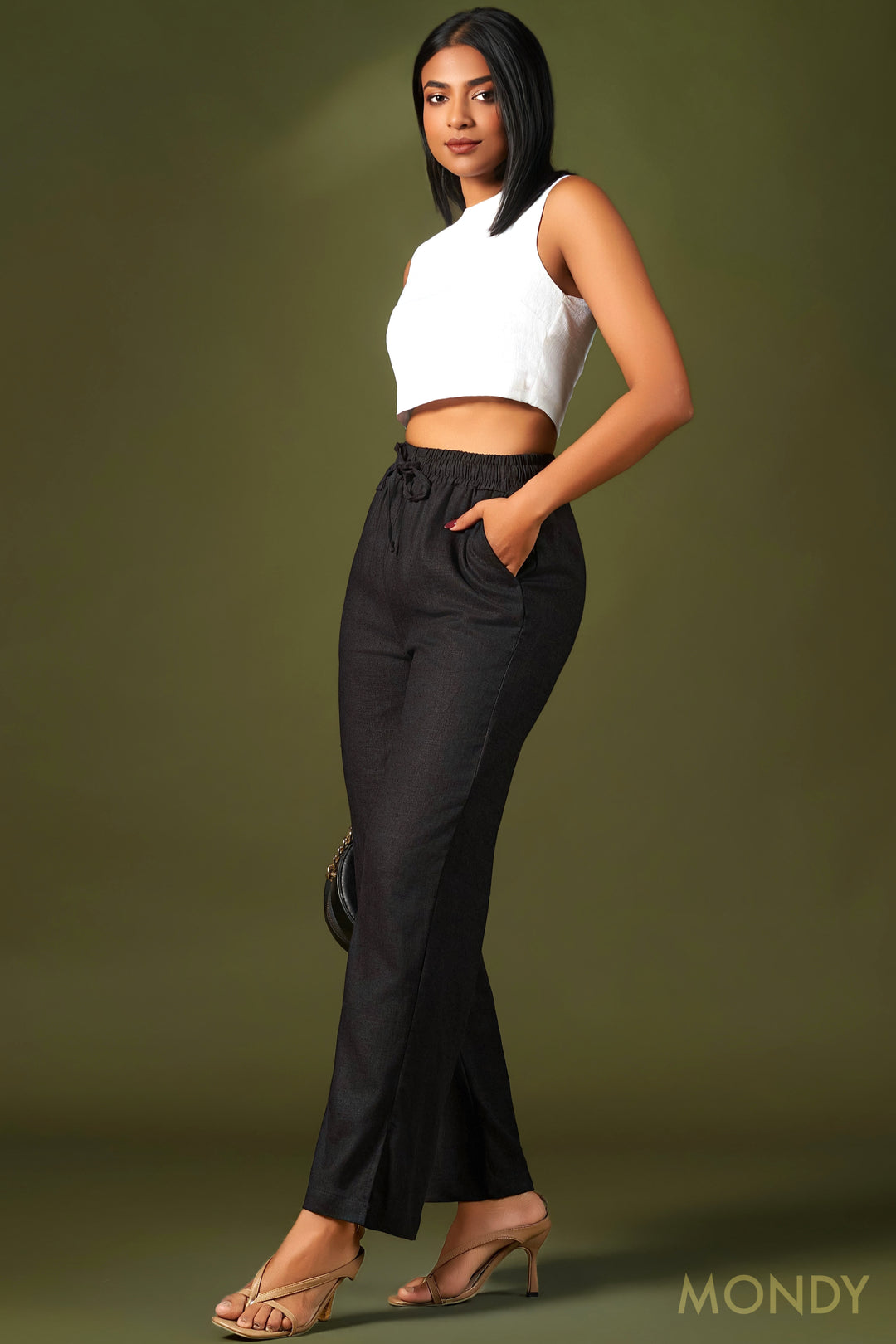 Wide Leg Elasticated Pant