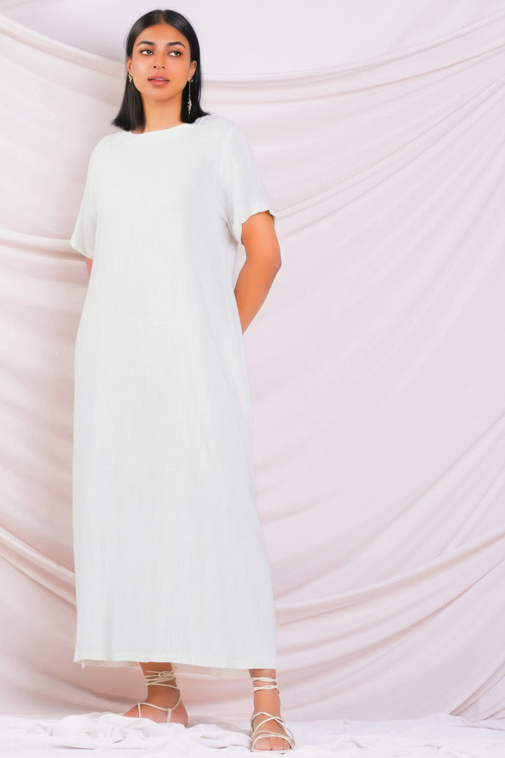 Oversized Linen Maxi Dress