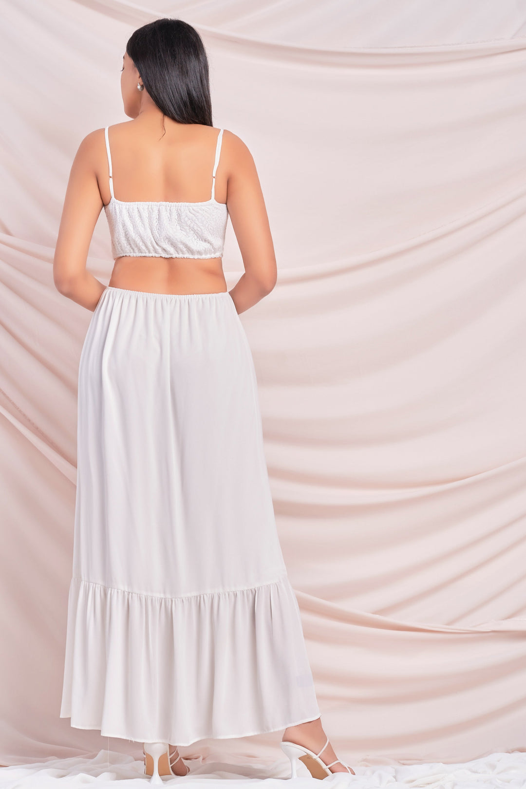 White Lace Maxi Dress