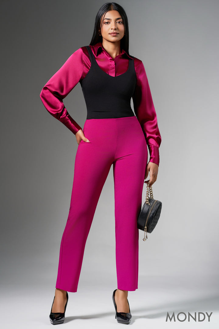 Regular Waist Slim Fit Pant