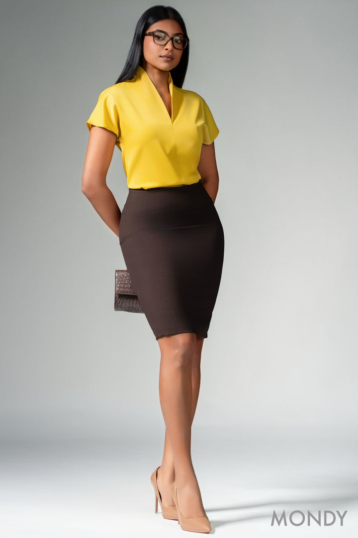 High Neck Raglan Sleeve Top