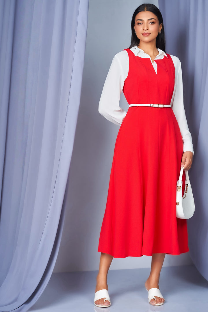 Fit & Flare Midi Dress