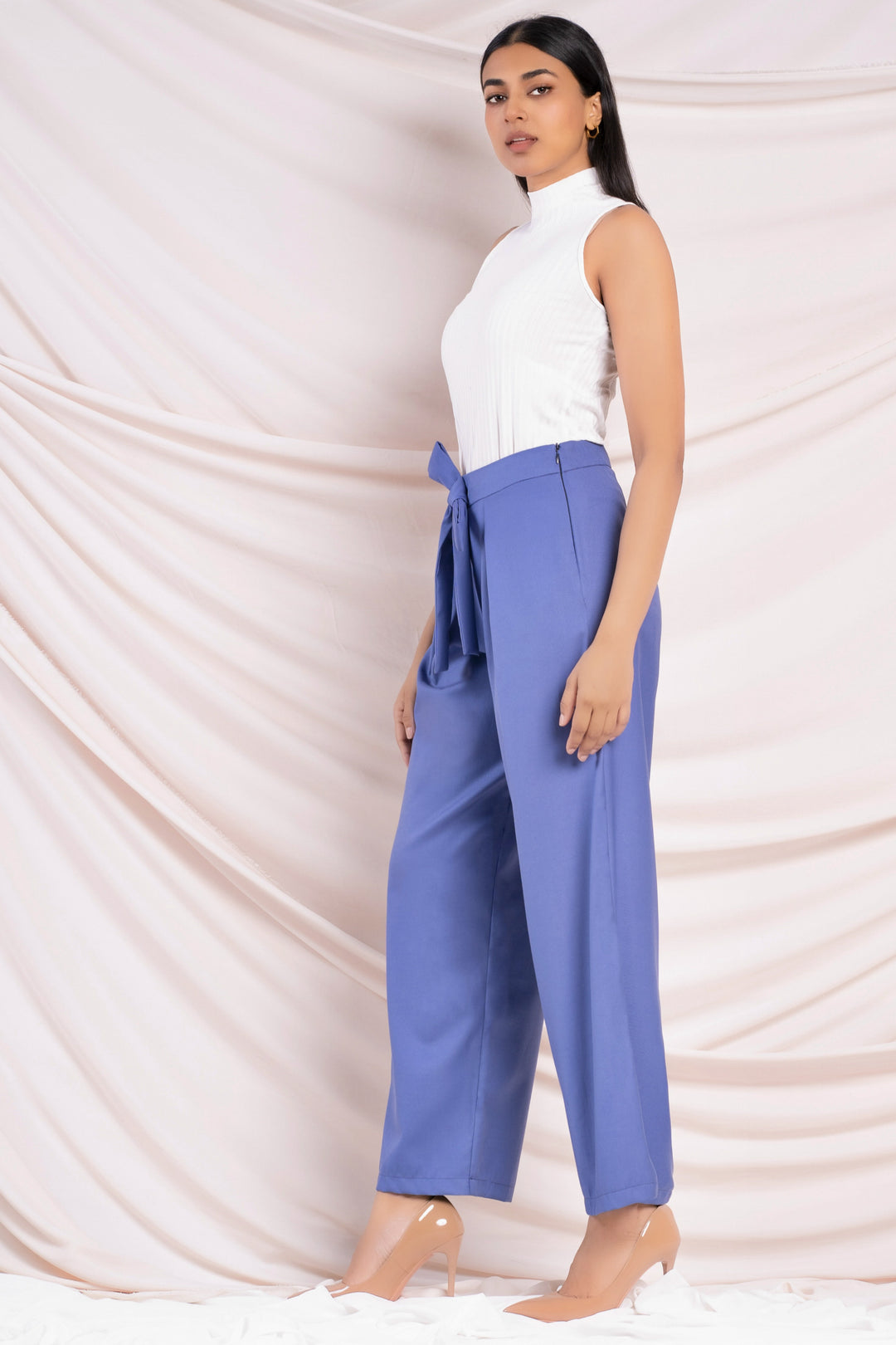 Blue Wide Leg Pant