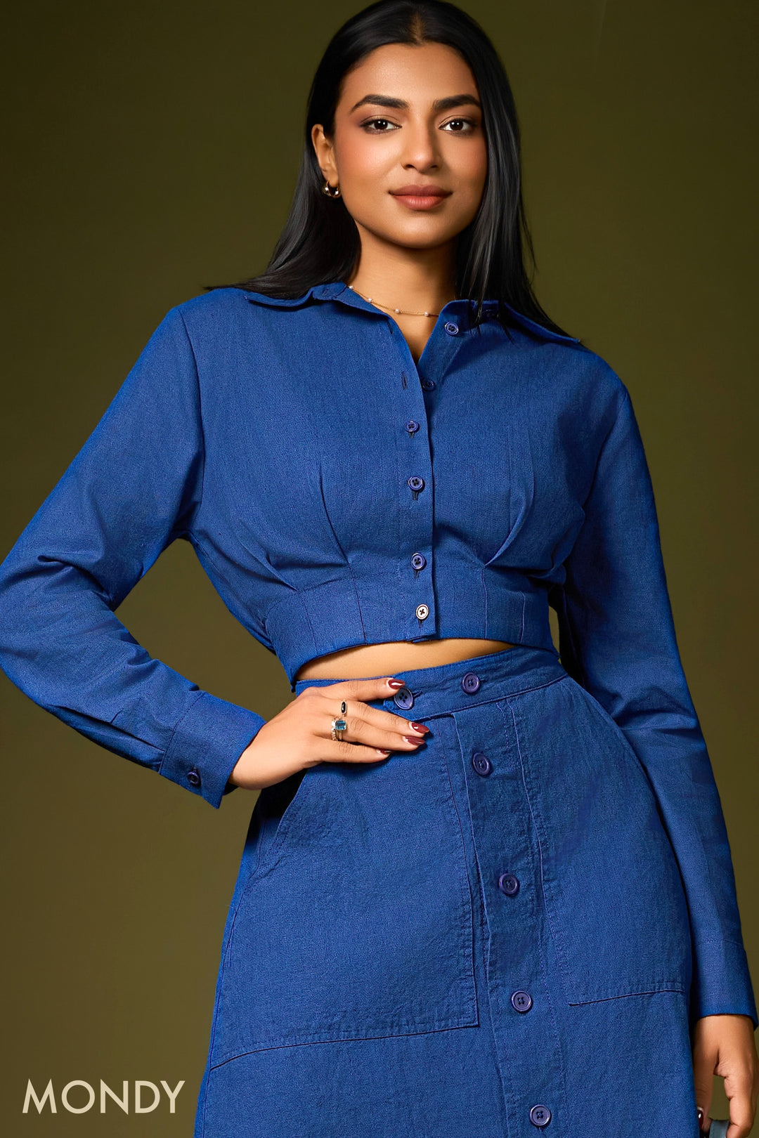Cropped Long Sleeve Shirt