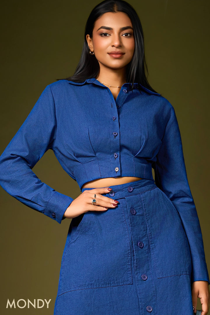 Cropped Long Sleeve Shirt
