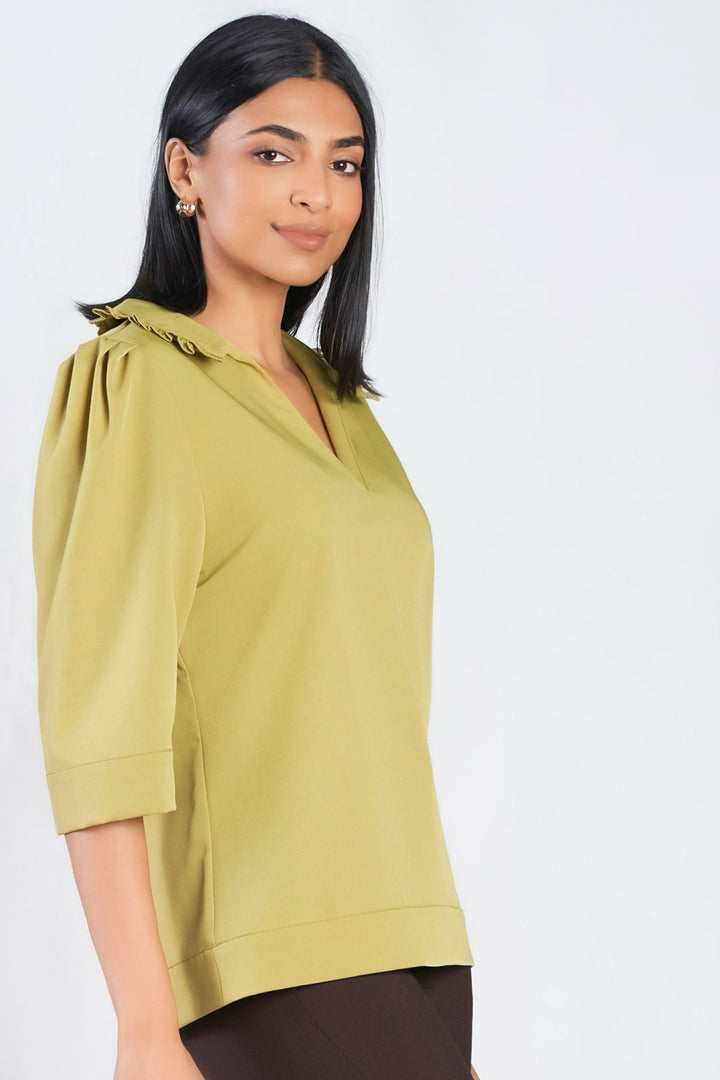 Oversized Frill Detail Top