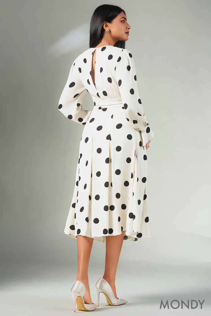 Polka Dot Midi Dress