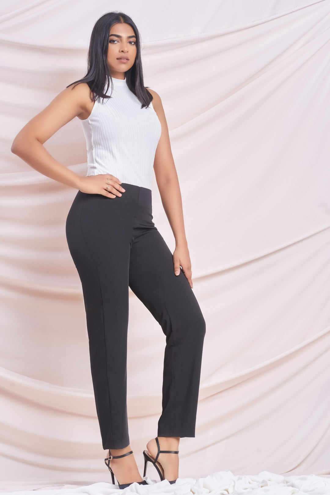 Black Side Zip Pant