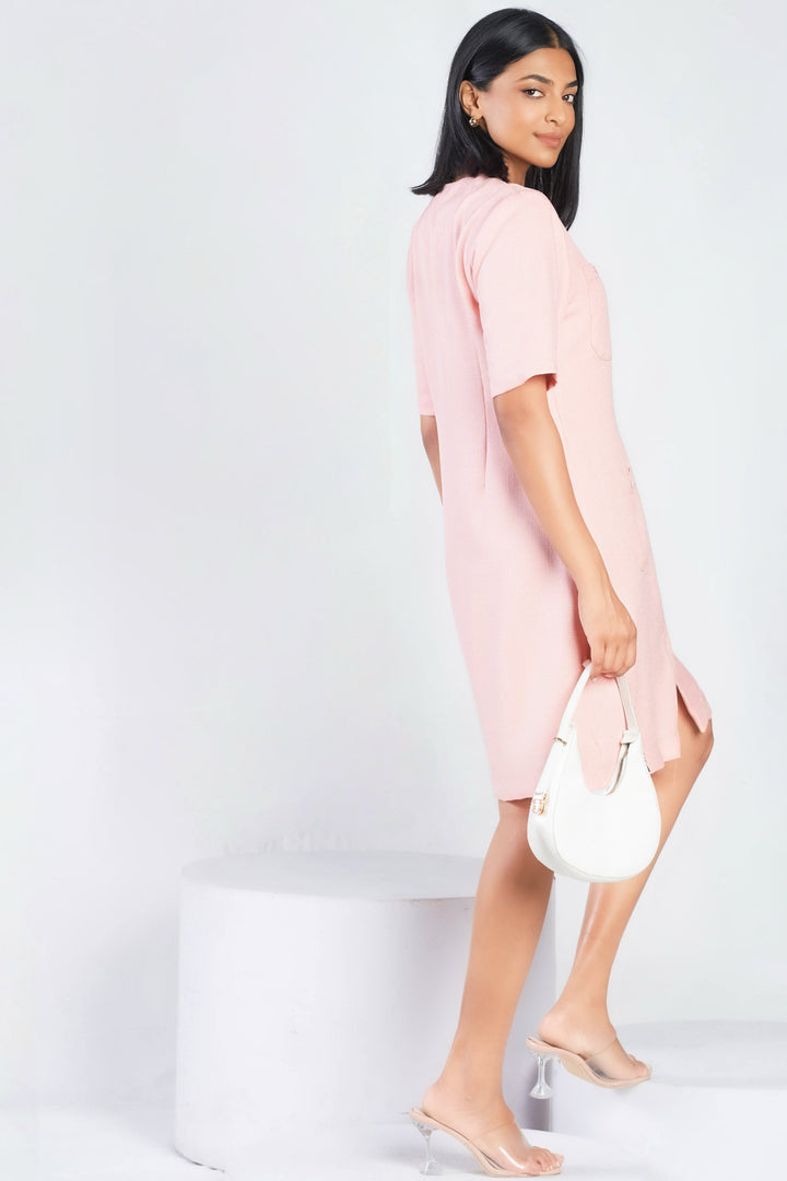 Button Up Shift Dress