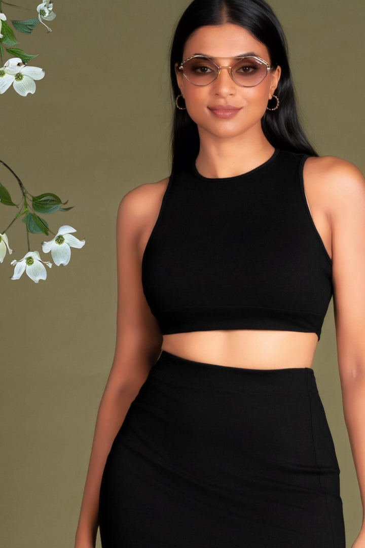 Round Neck Crop Top