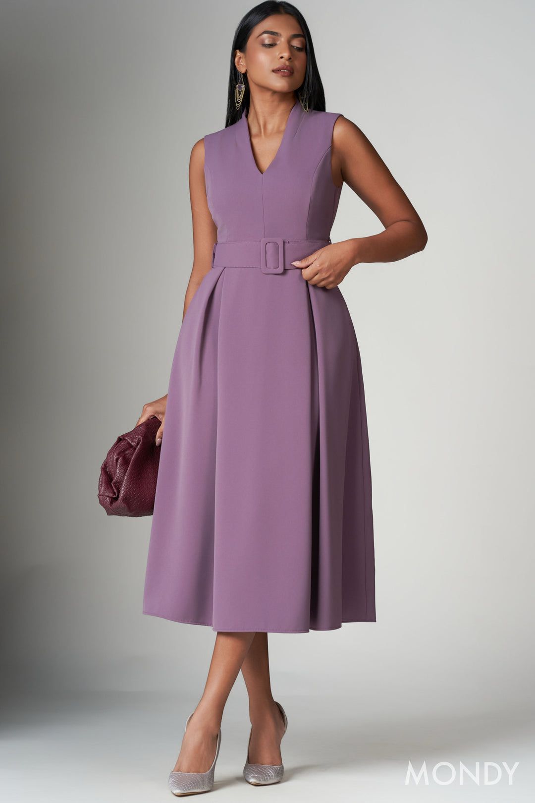 Belted Midi Dress