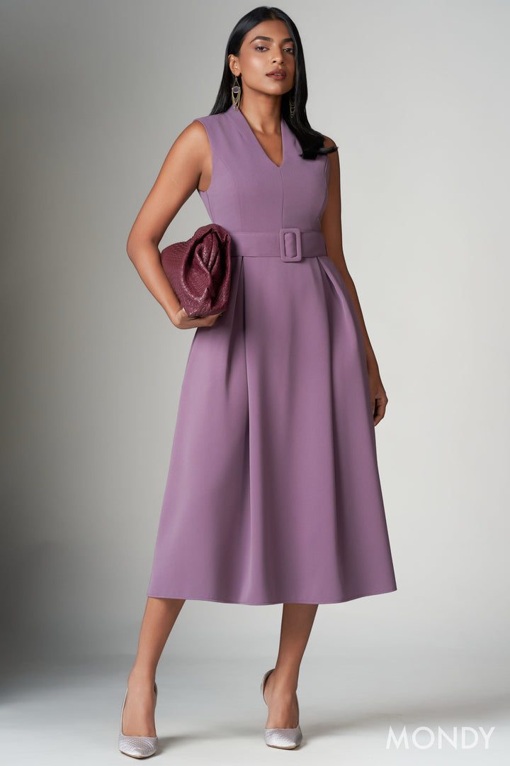 Belted Midi Dress
