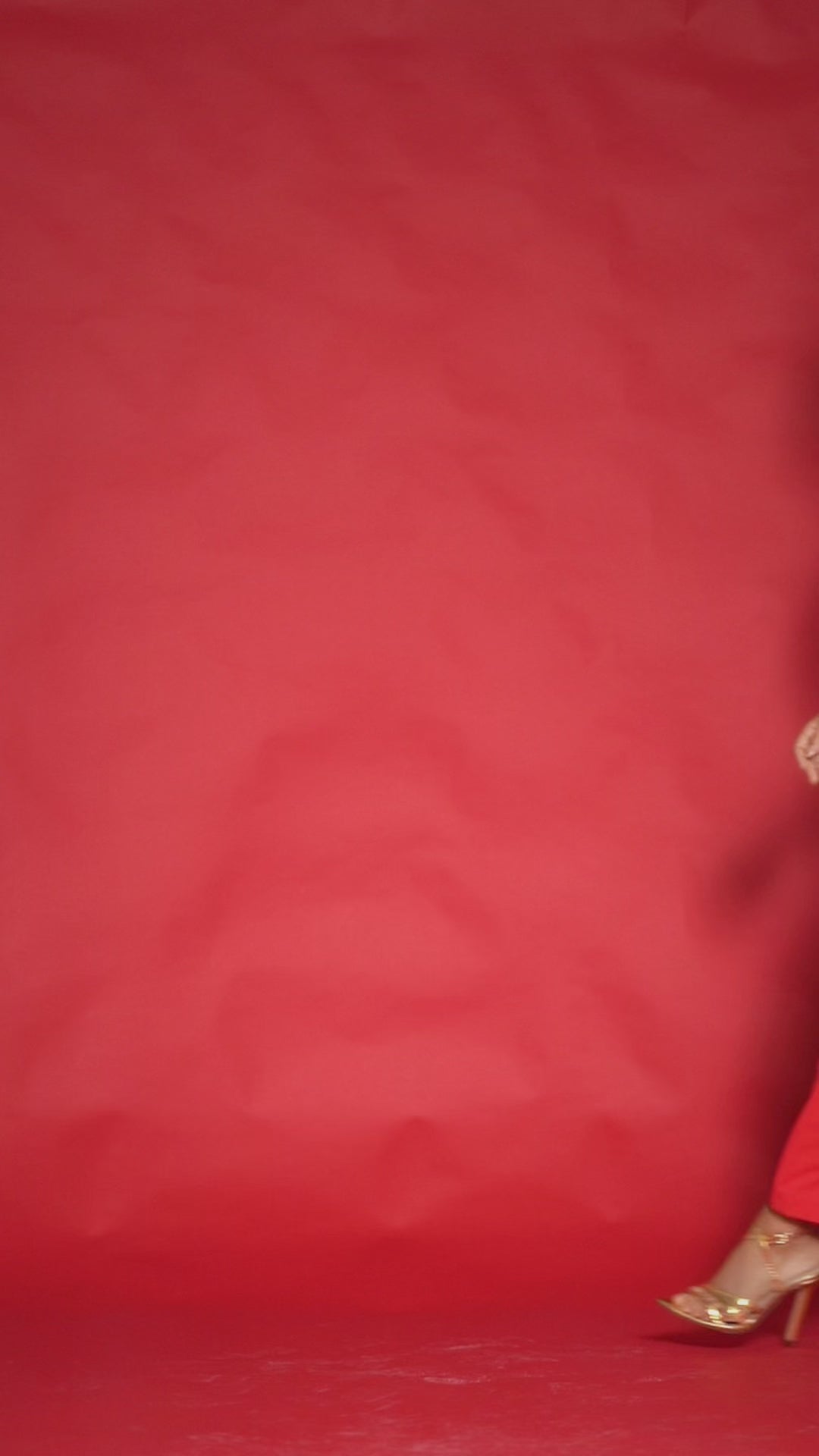 Red Halter Maxi Dress