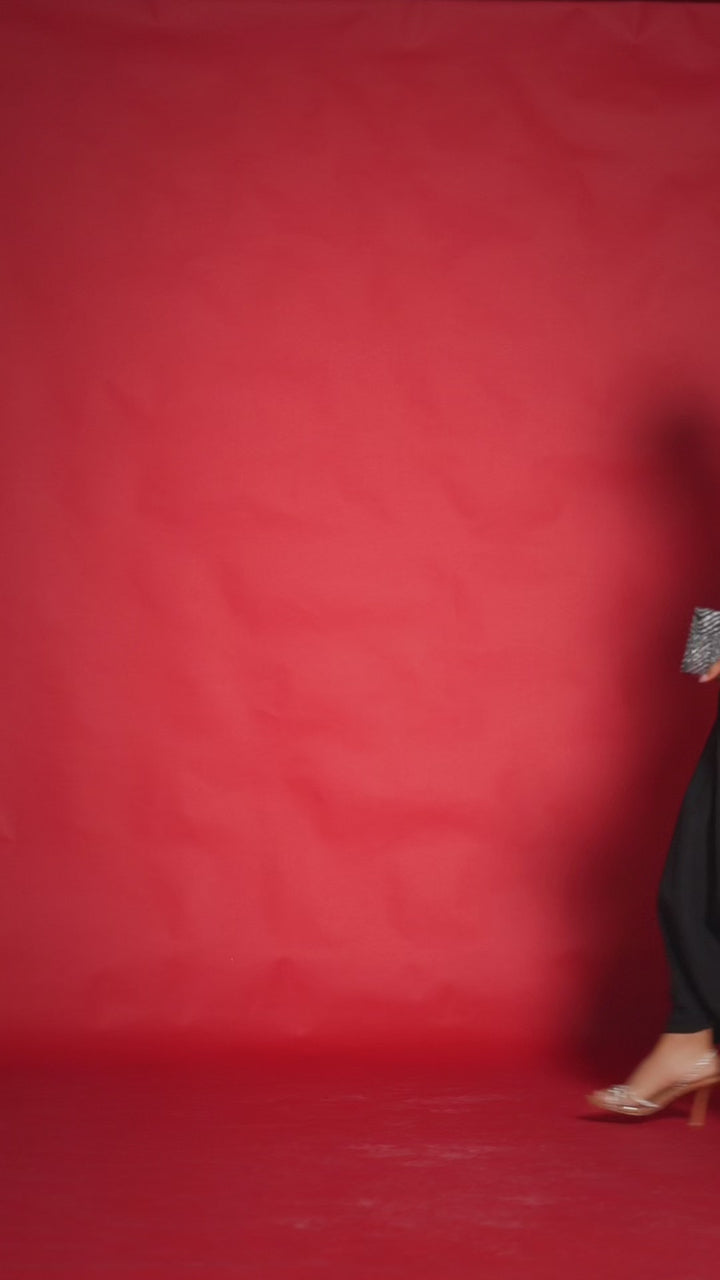 Metallic Green Off Shoulder Dress